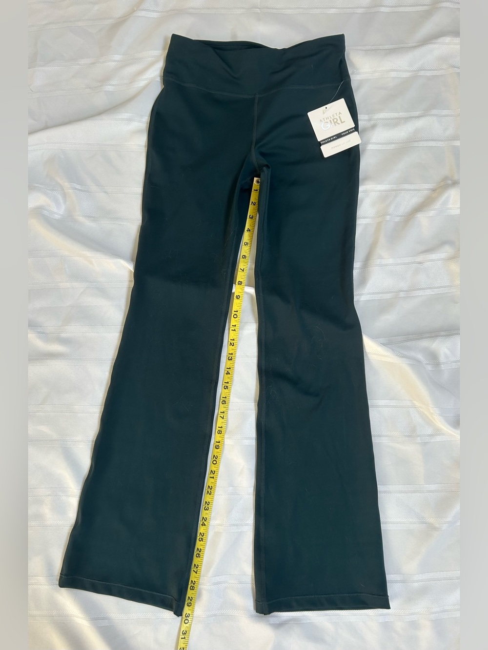 NWT Athleta Girl High Rise Chit Chat Flare Pants XXL 16 Green